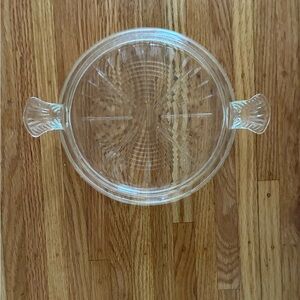 Vintage Clear Glass Trivet. Fire King
